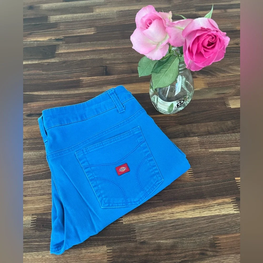 Bright blue Dickies pants size 15 - Picture 7 of 7
